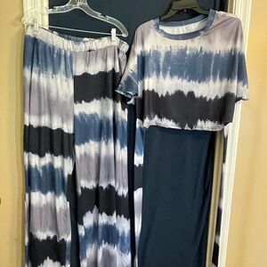 Stylish Tie-Dye Boot Cut Pants